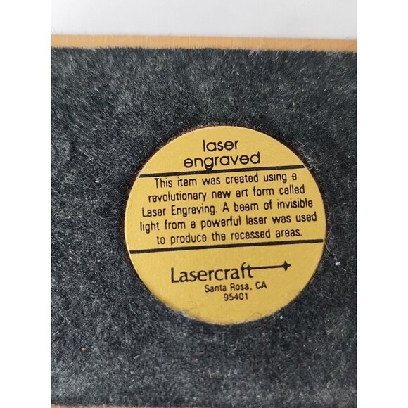 Vintage Lasercraft Wood Sailboat Napkin Holder Laser Engraved Nautical Handmade - Picture 7 of 9